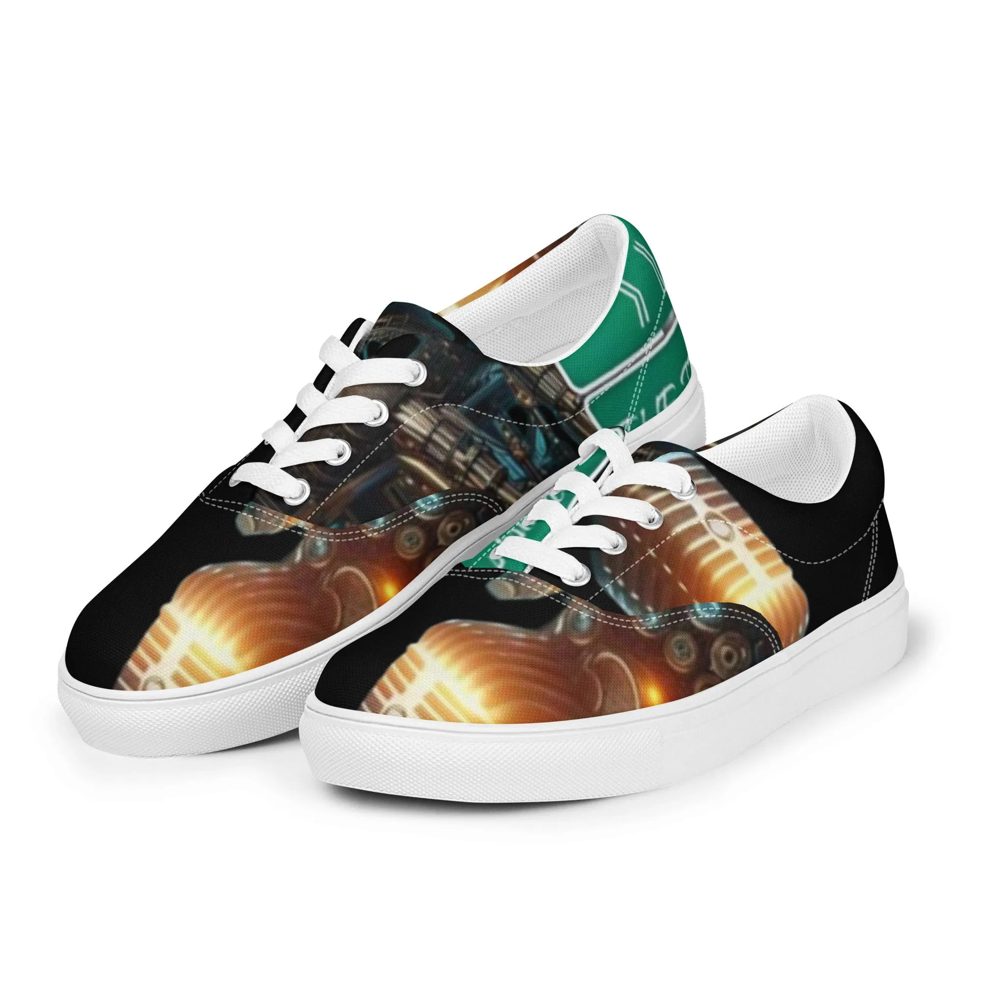 THE TRU MC BRAND Men’s lace-up canvas shoes